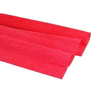 Гофрированая бумага, цвет красный